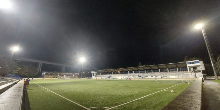 Tabirako futbol zelaiko LED argiztapen berria martxan da